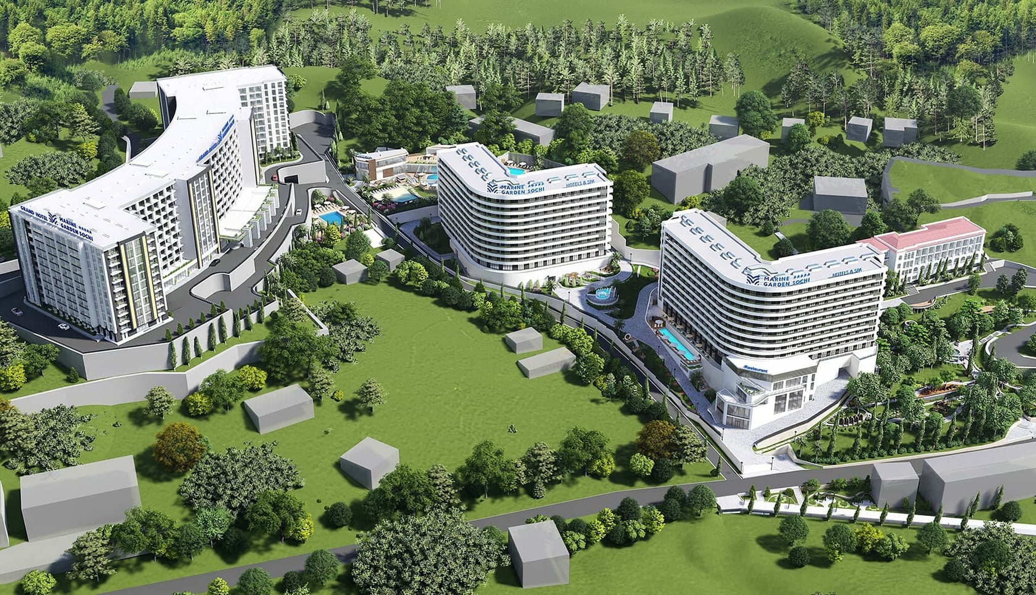 Marine Garden, Курортный комплекс в Хоста