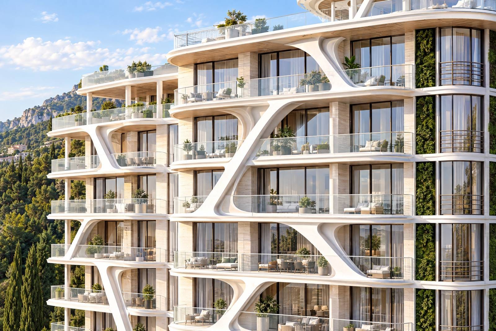 Стелла Дель Марис, Ялта, Массандра — Двухкомнатные · 55,78–72,68 м²