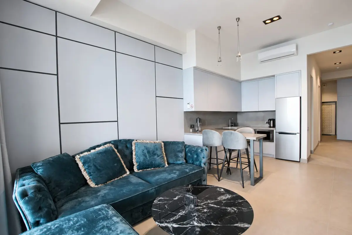 Двухкомнатные апартаменты в Ялте, 52,7 м²