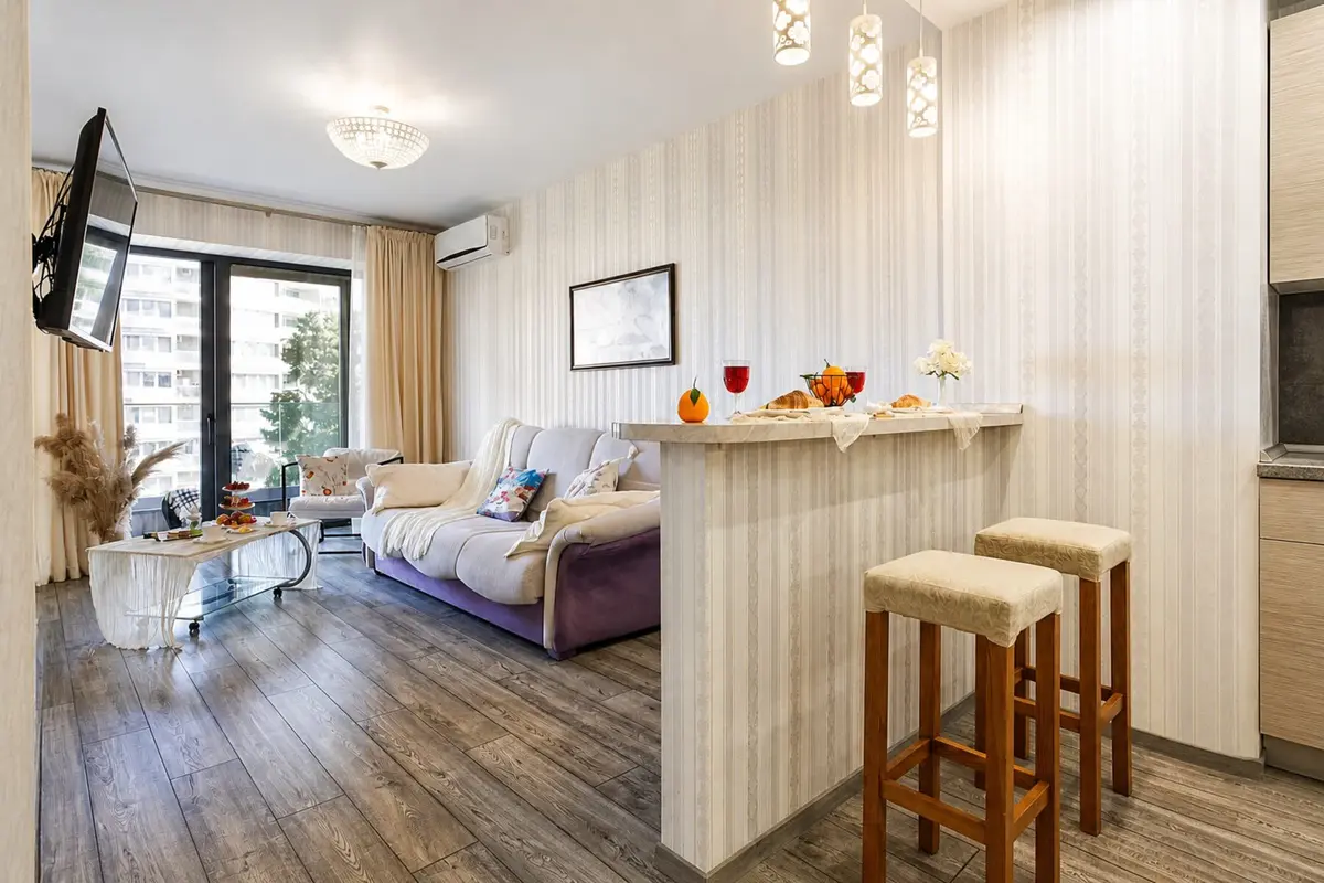 Двухкомнатная квартира в Ялте, 68 м²