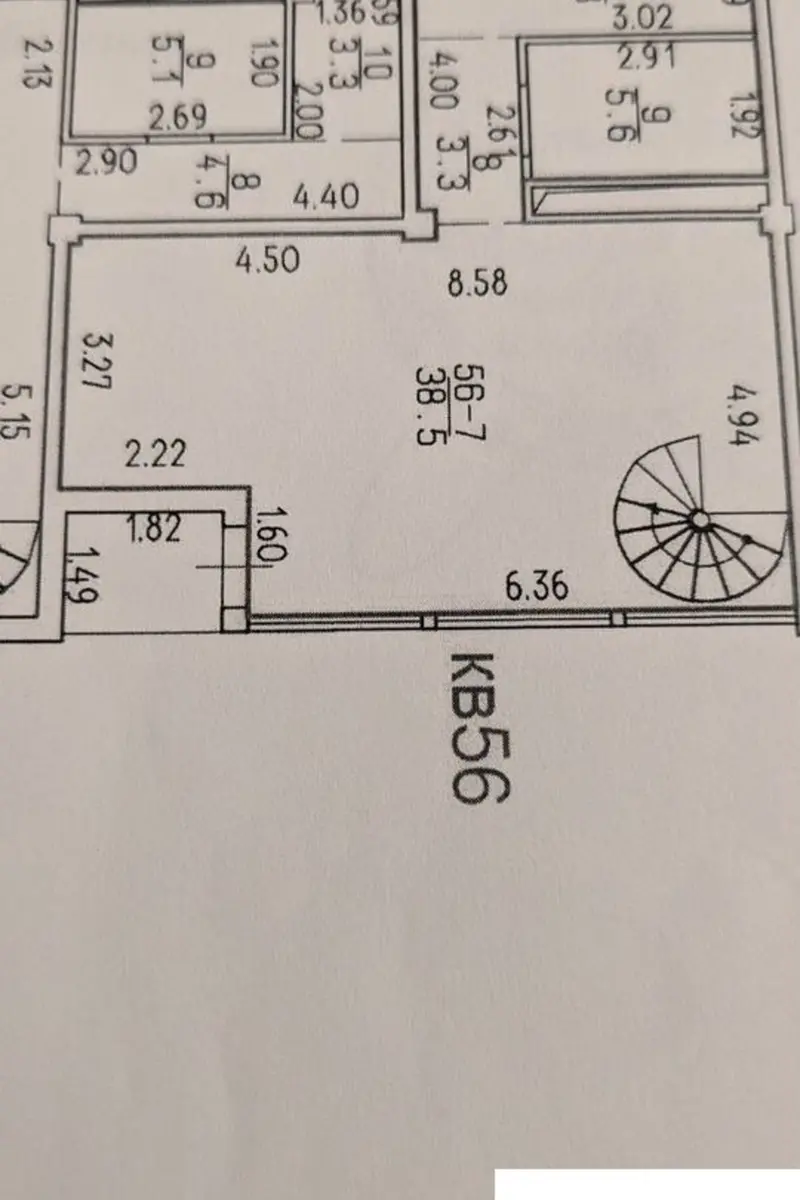 Трёхкомнатная квартира в Гурзуфе, 102,1 м²