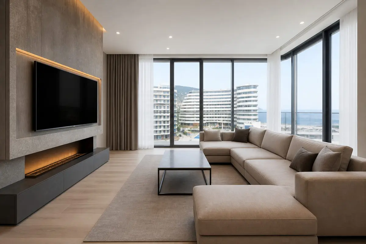 Трёхкомнатная квартира в Гурзуфе, 102,1 м²