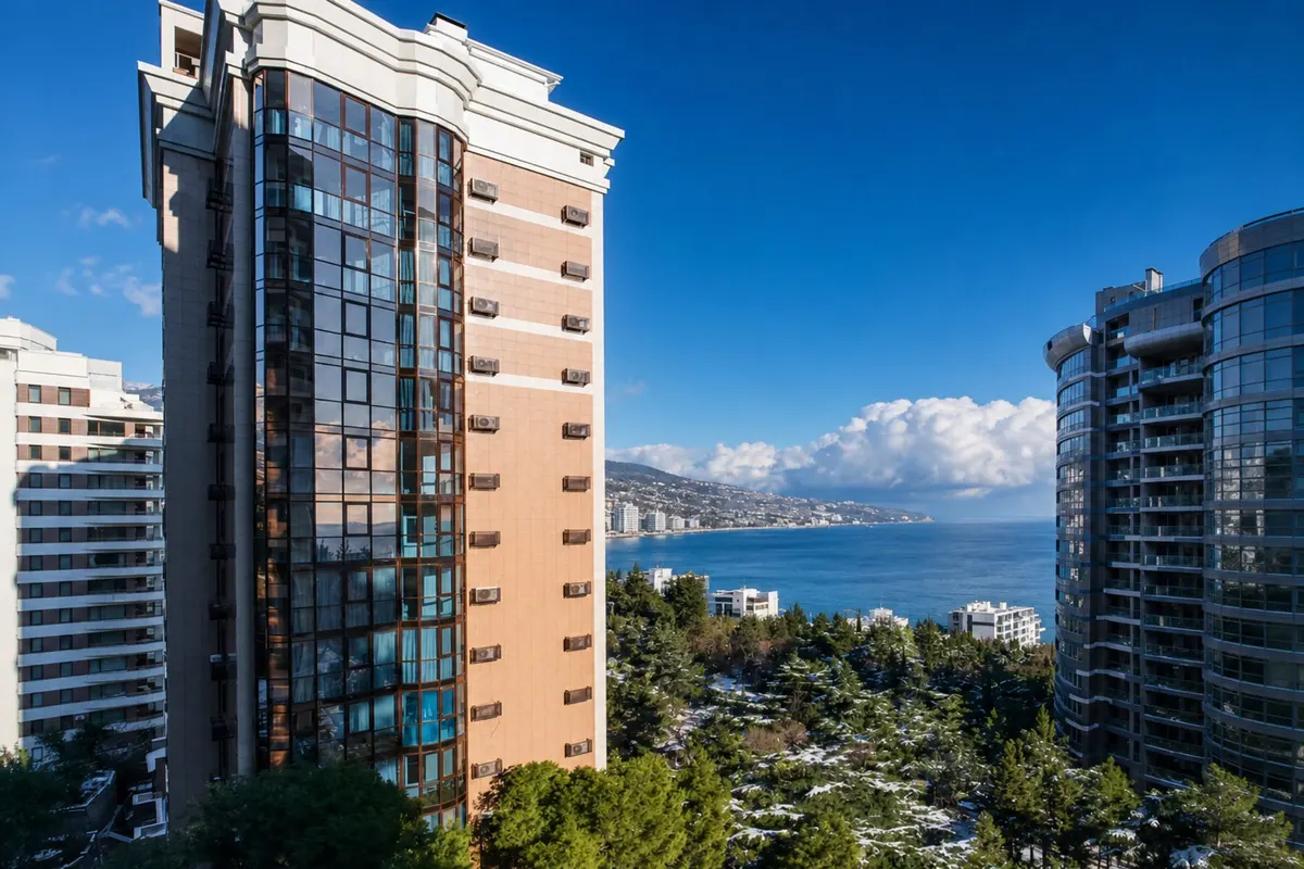 Трёхкомнатная квартира в Ялте, 59 м²