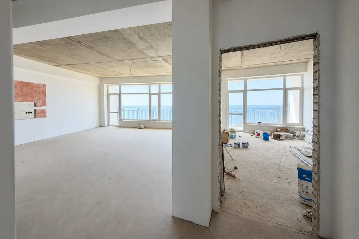 Трёхкомнатные апартаменты в Ливадии, 94 м²