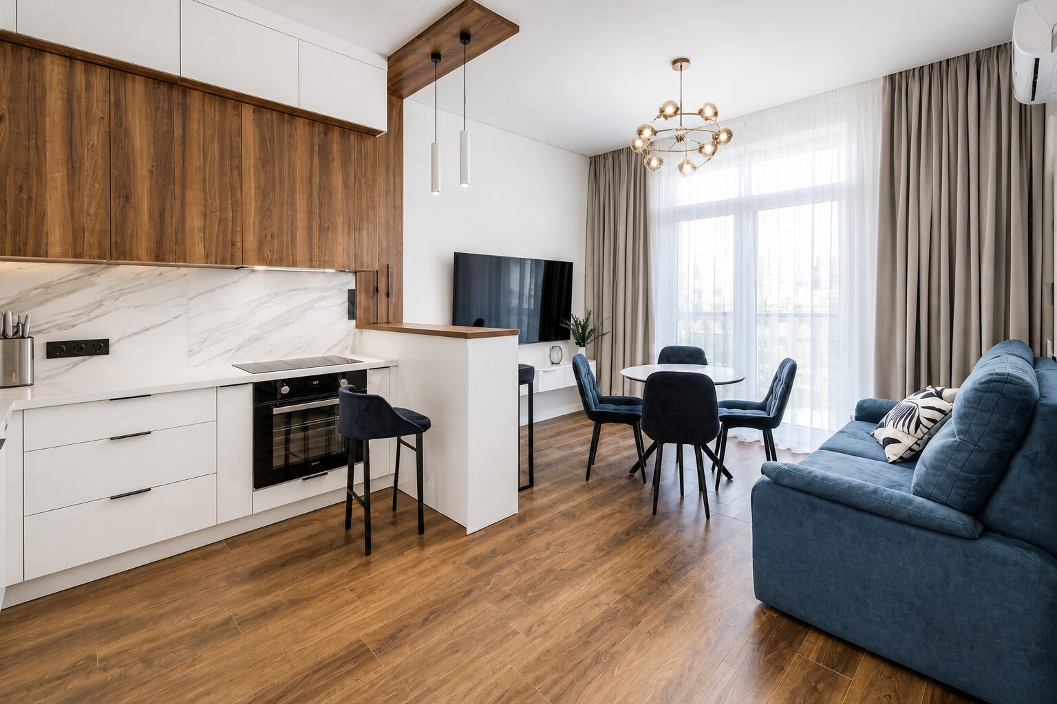 Двухкомнатная квартира в Ялте, 52 м²