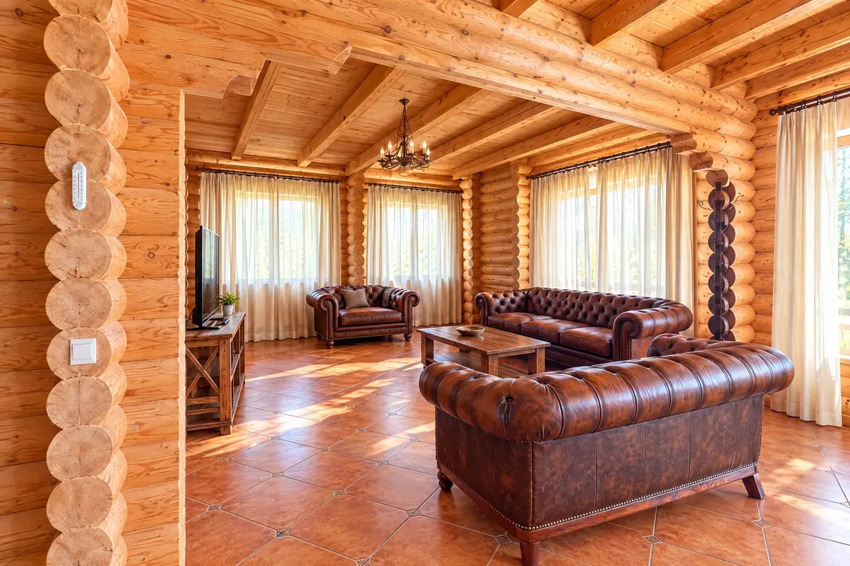 Дом из цилиндрованного бруса, 300 м², участок 15 сот. — фото 19