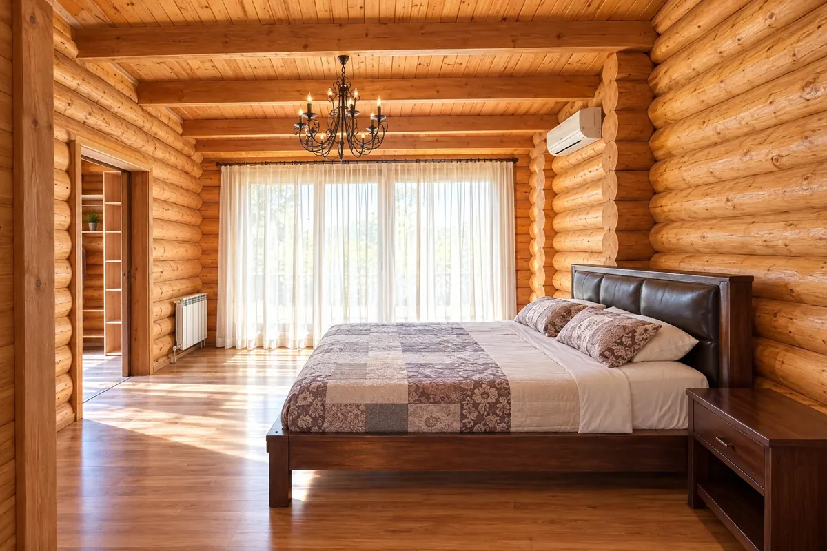Дом из цилиндрованного бруса, 300 м², участок 15 сот. — фото 24