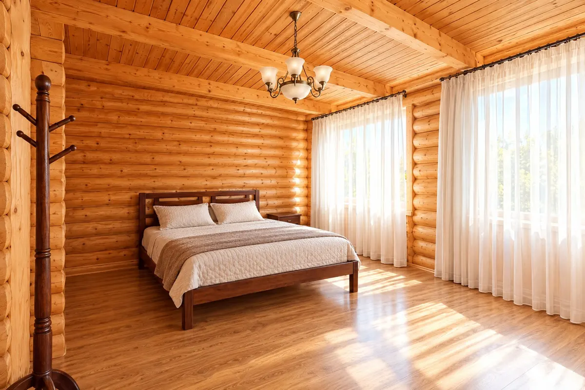 Дом из цилиндрованного бруса, 300 м², участок 15 сот. — фото 25