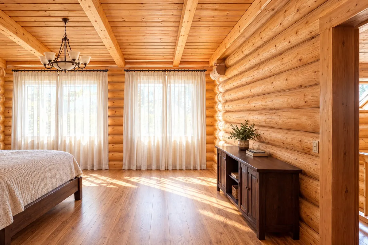 Дом из цилиндрованного бруса, 300 м², участок 15 сот. — фото 27