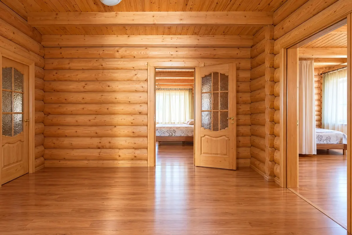 Дом из цилиндрованного бруса, 300 м², участок 15 сот. — фото 28