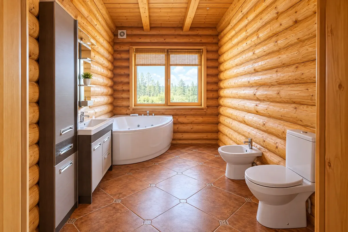 Дом из цилиндрованного бруса, 300 м², участок 15 сот. — фото 32