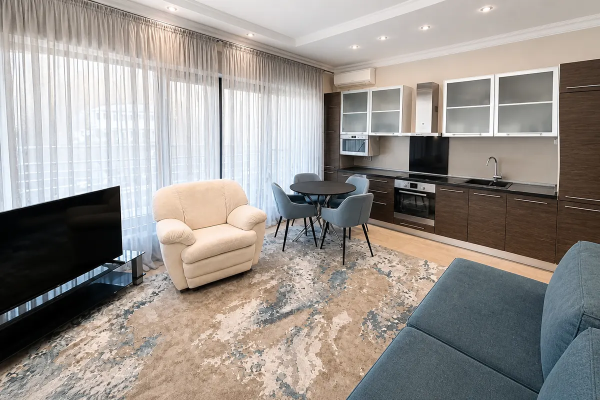 Двухкомнатные апартаменты в Ялте, 61 м² — фото 3