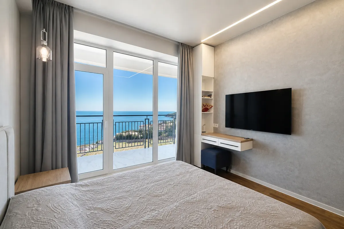 Двухкомнатные апартаменты в Ливадии, 62 м² — фото 5
