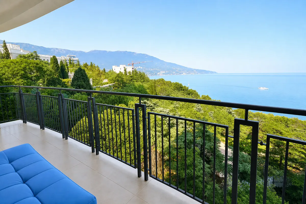 Двухкомнатные апартаменты в Ливадии, 74 м² — фото 15