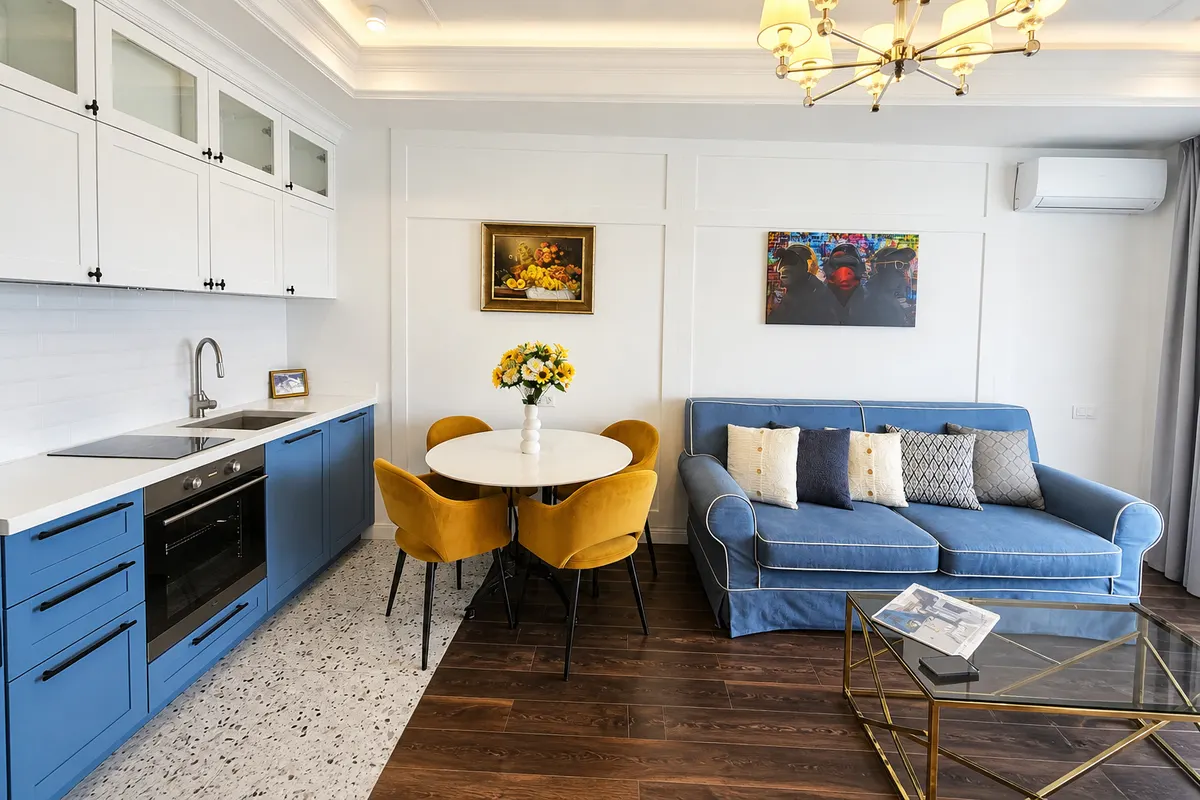 Двухкомнатные апартаменты в Ливадии, 74 м² — фото 4