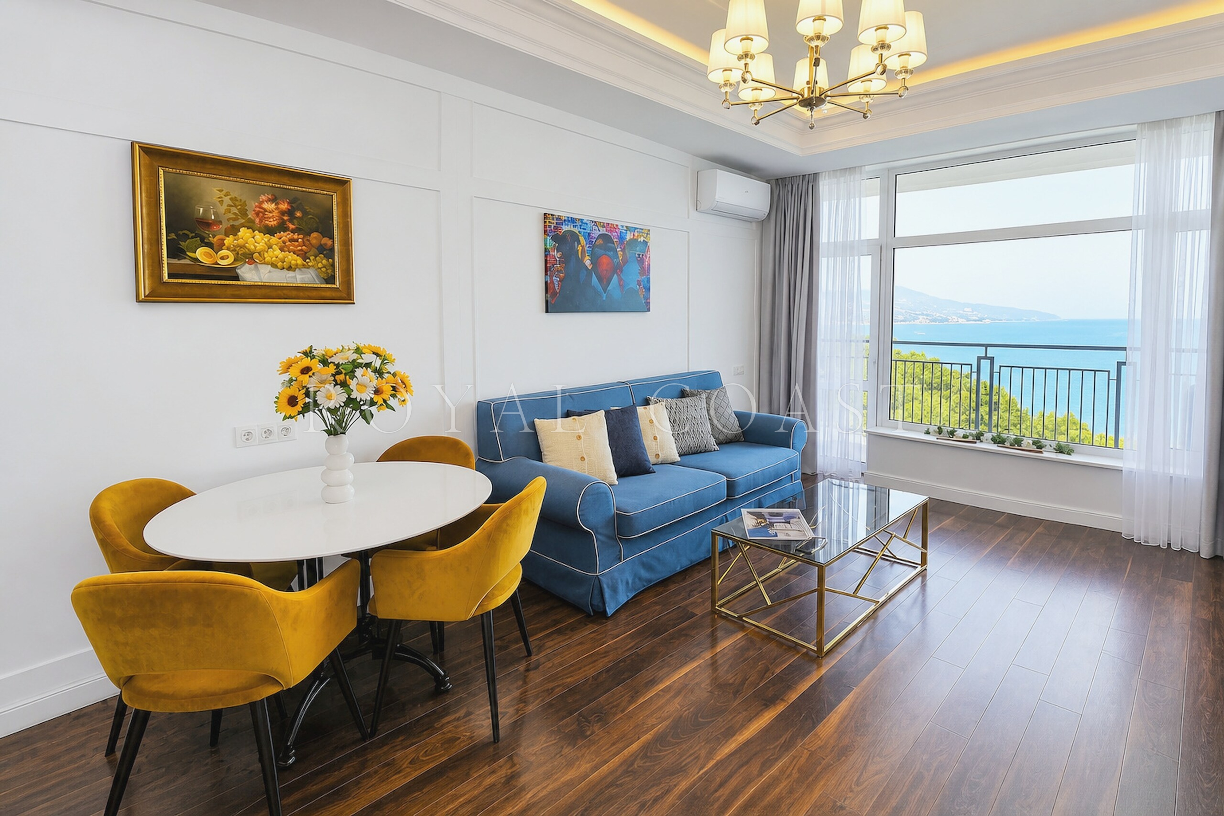 Двухкомнатные апартаменты в Ливадии, 74 м² — фото 6