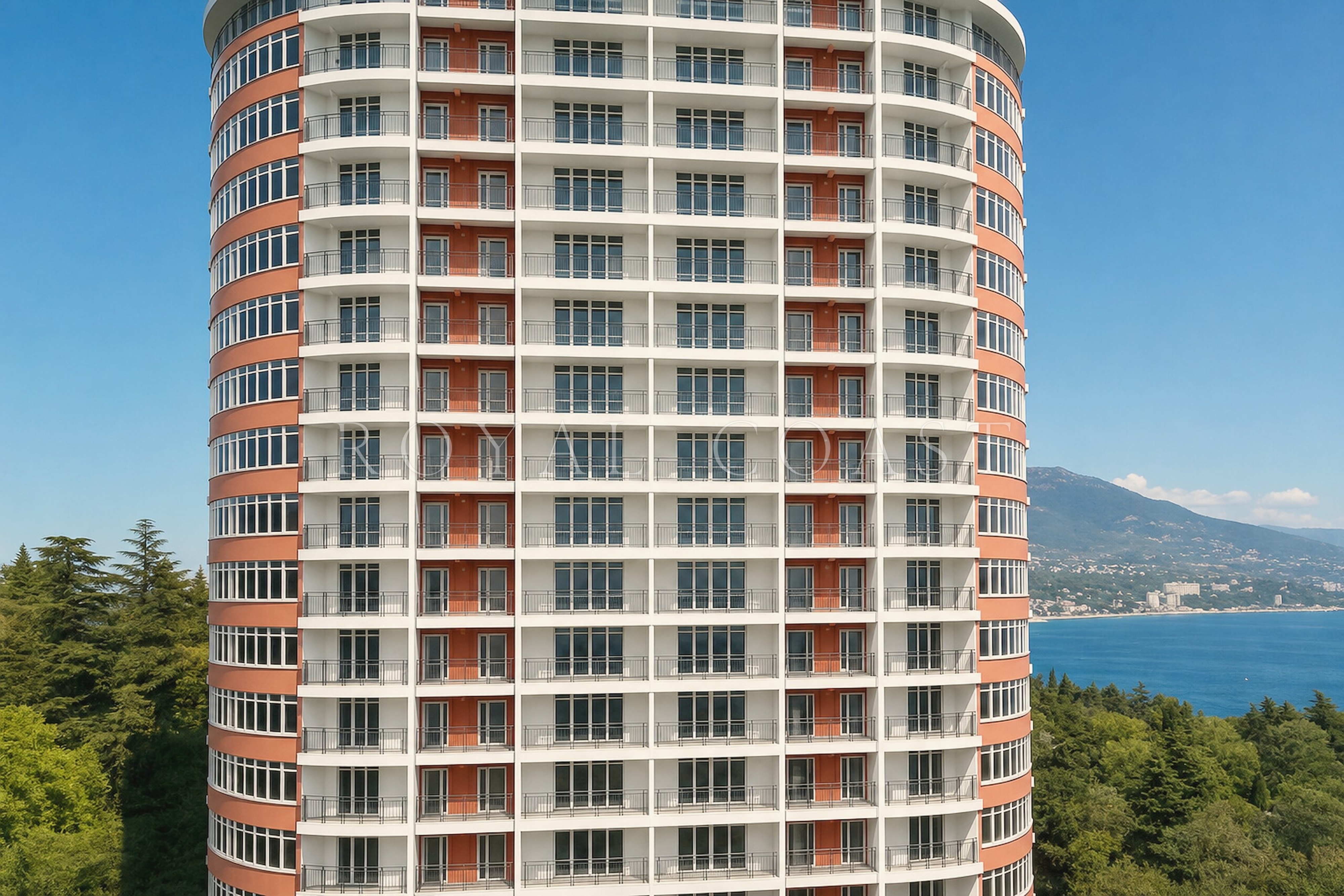 Трёхкомнатные апартаменты в Ливадии, 82.4 м² — фото 18