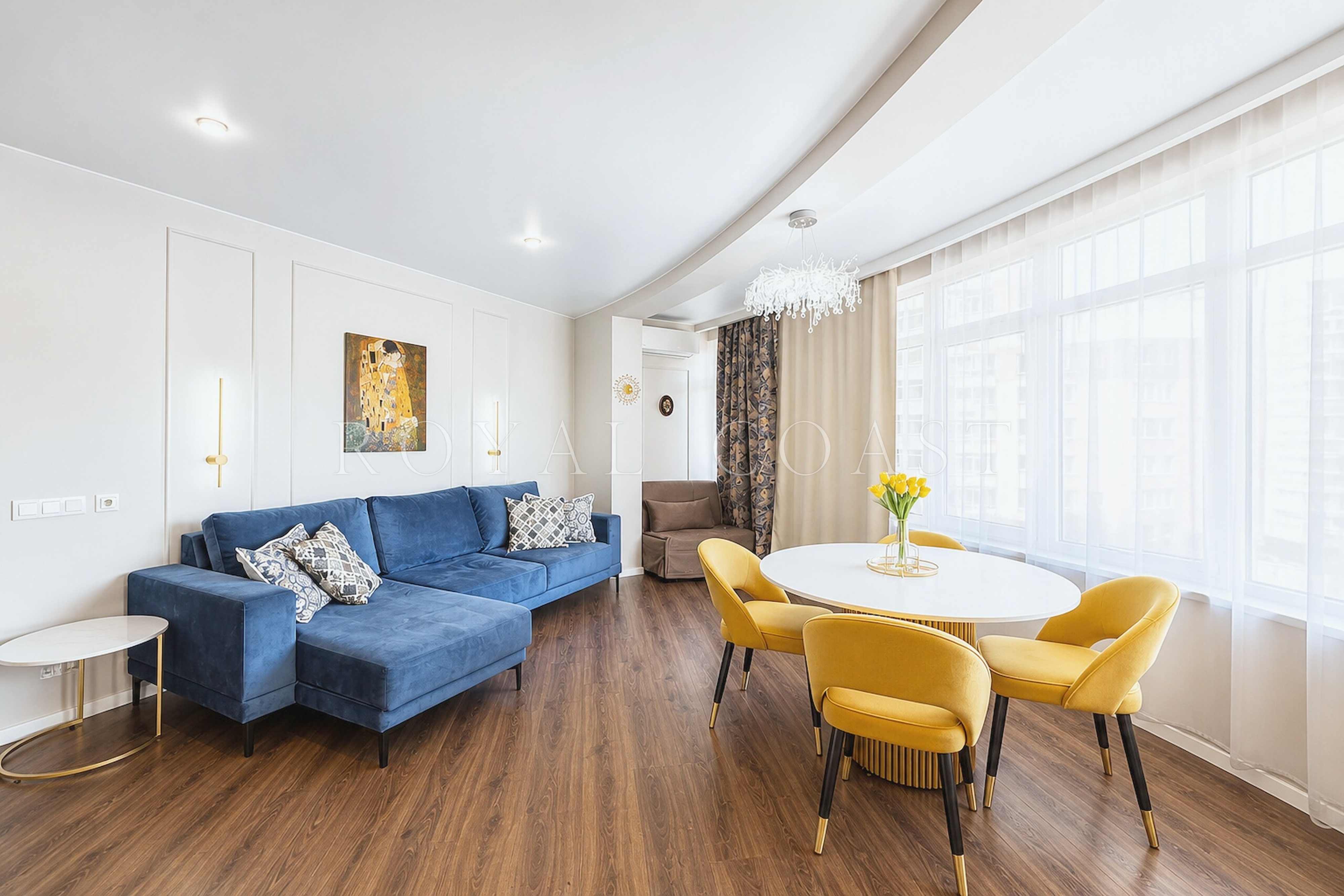 Трёхкомнатные апартаменты в Ливадии, 82.4 м² — фото 2