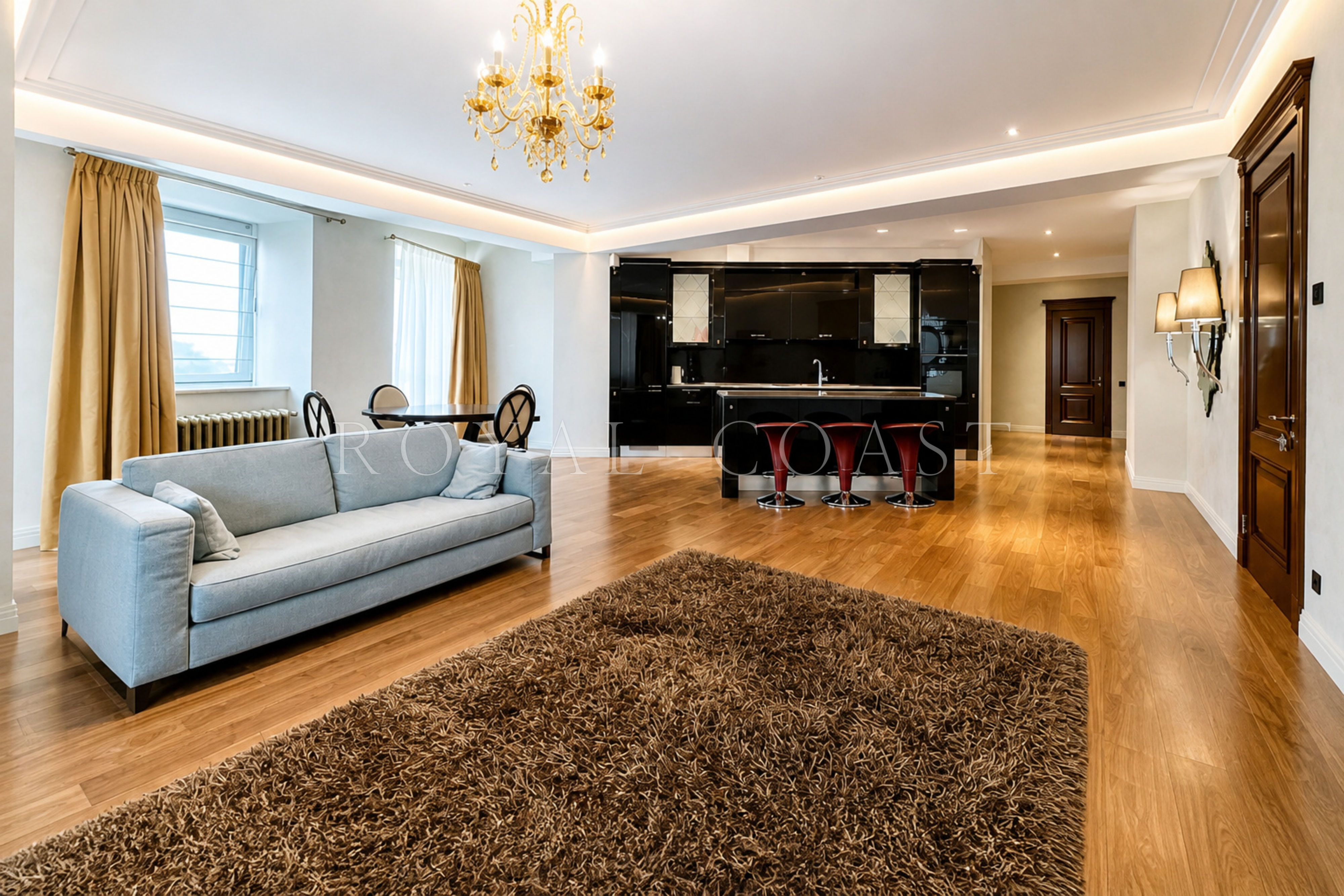 Трёхкомнатные апартаменты в Ялте, 146 м²