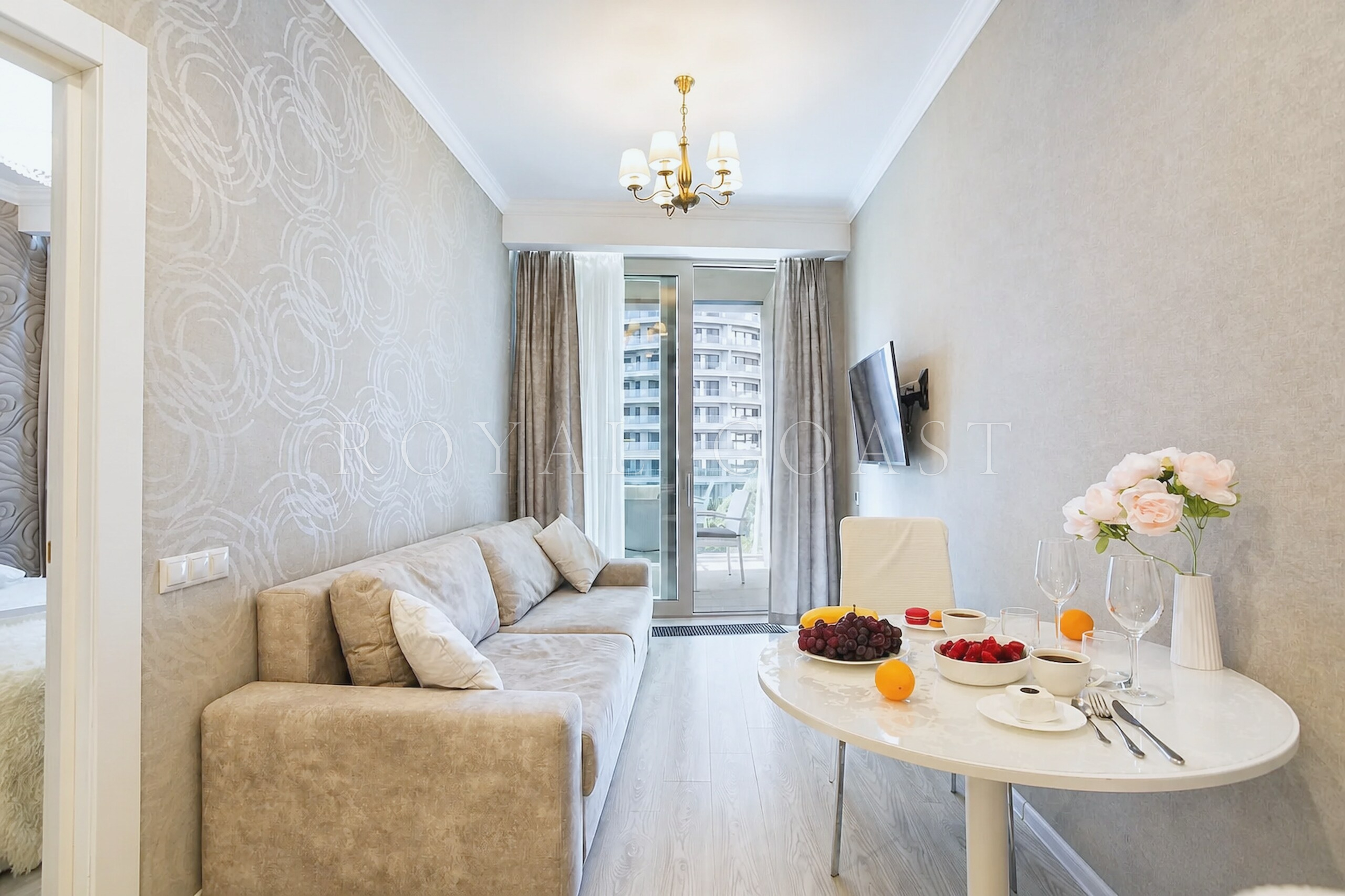 Двухкомнатные апартаменты в Ялте, 48 м²